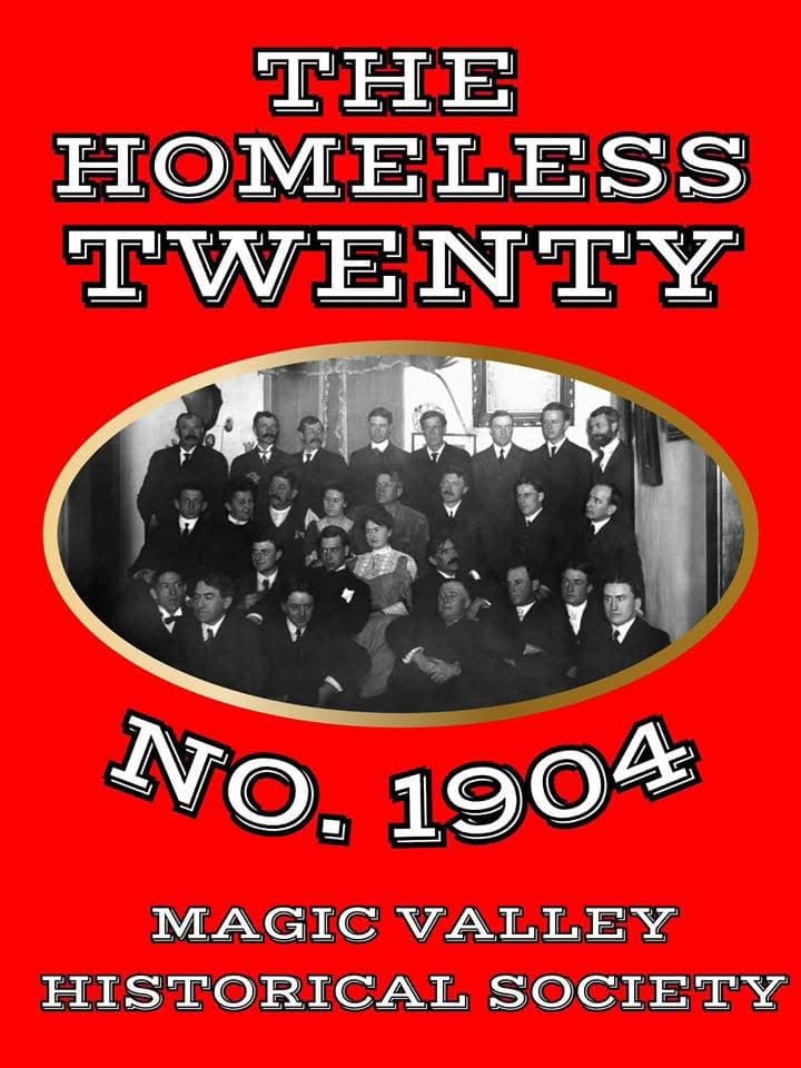 Homeless Twenty 1904 organizational graphic